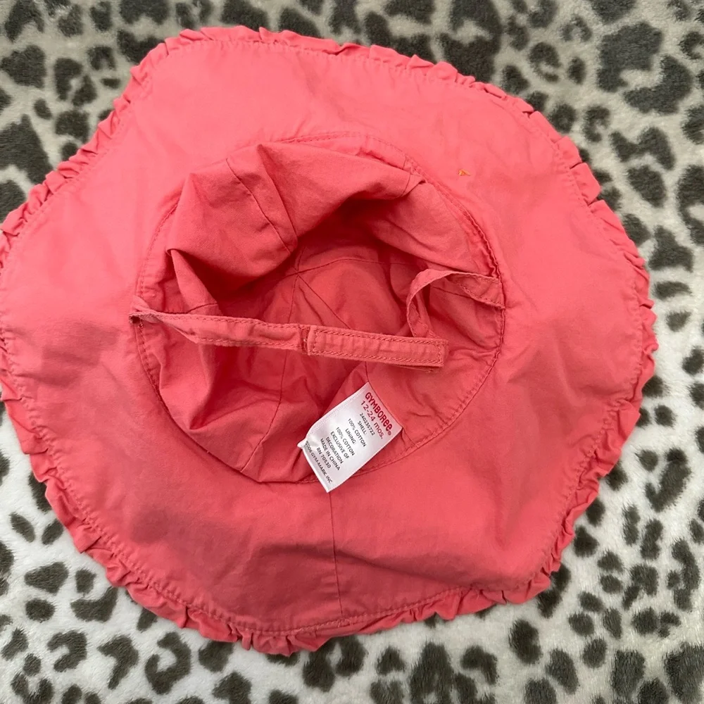 Gymboree Mermaid Ruffle Sun Hat in Pink Size 12-24 months
